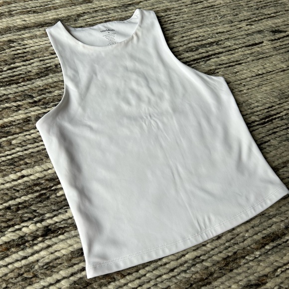 White Body Contour Racerback Tank - Picture 4 of 5